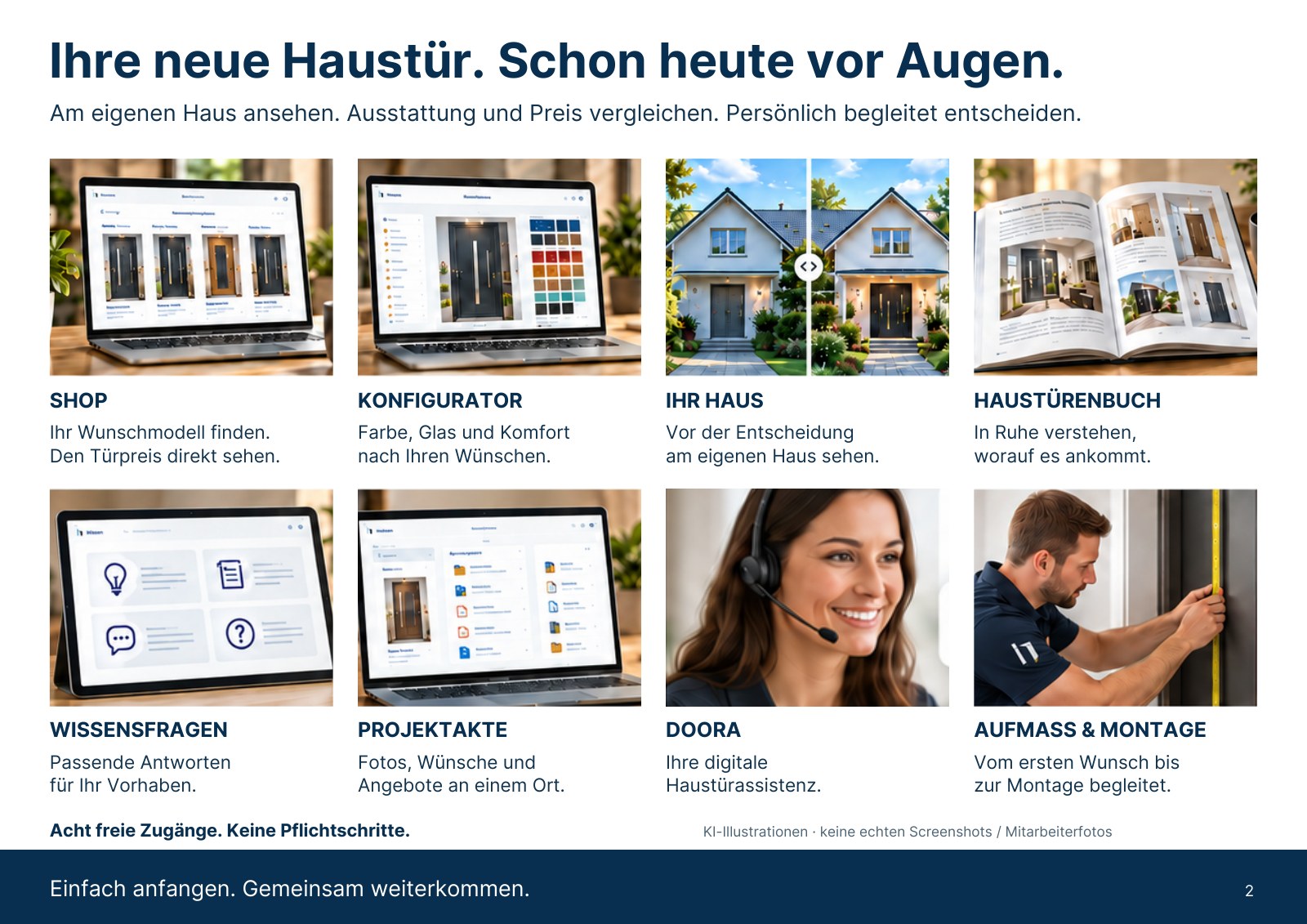 Brandstetter-Flyer R04, Seite 2: Ihre neue Haustür. Schon heute vor Augen.